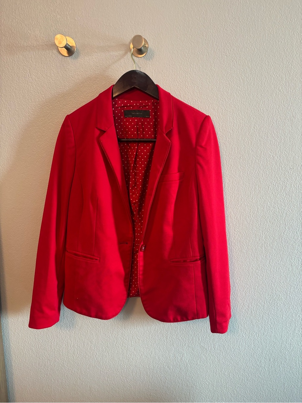 The Limited Red Tailored Blazer